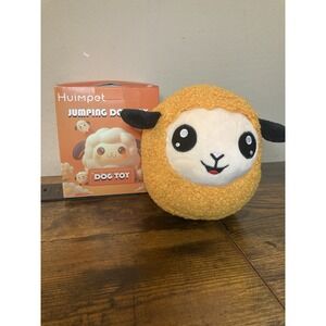 Huimpet Jumping Dog Toy Plush Lamb Ball Pet Random Fun